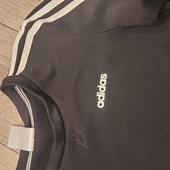 Adidas Black Sweatshirt with White Stripes - Picture 2 of 5